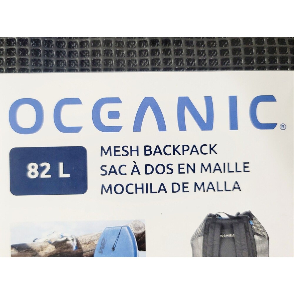 Oceanic Mesh Backpack Gear Bag 82L Black Oversized Scuba Dive Sport Bag NIP - Picture 12 of 15